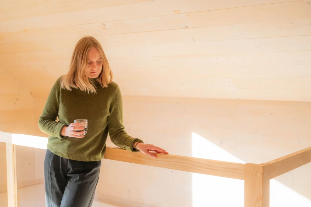 ściany drewniane w domu